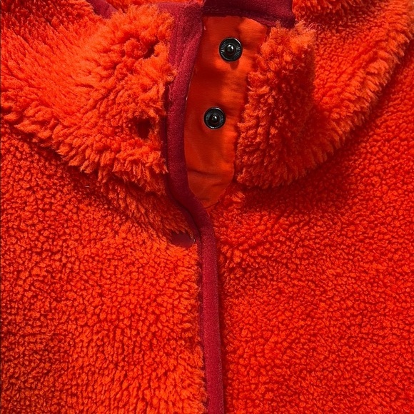 Disney Red Puffer Jacket with Plush Texture - Picture 6 of 8